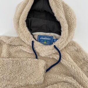 Chubbies Men's Size Small Sherpa Fleece Hoodie Tan Beige Pullover FW210W00051